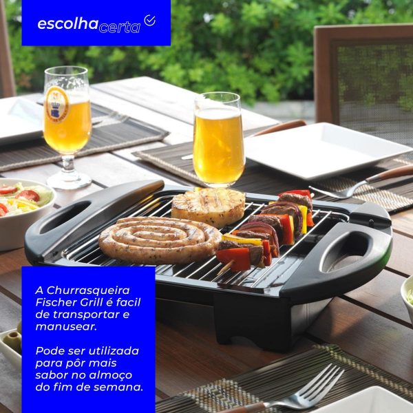 Churrasqueira Elétrica Fischer - Swift Grill - Easy Clean - Resistência Blindada Removível - Image 2