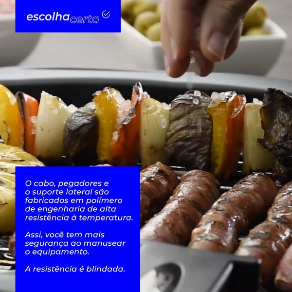 Churrasqueira Elétrica Fischer - Swift Grill - Easy Clean - Resistência Blindada Removível - Image 3
