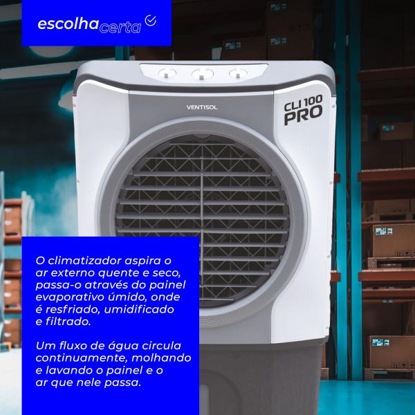 Climatizador Evaporativo Ventisol – 100 Litros – CLI 100L PRO – Industrial - Image 3
