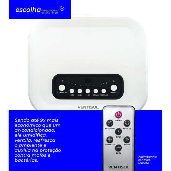Climatizador de Ar Nobille Ventisol - 20 Litros - CLM20 - Residencial - Branco - Image 3