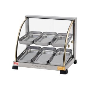 Estufa Ouro para Salgado Marchesoni - 6 Bandejas - Dupla - Vidro Curvo - EF.2.261/262