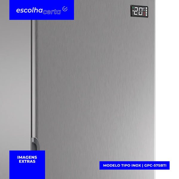 Conservador/Refrigerador Vertical Gelopar – 577 Litros - Tripla Ação – GPC-57SBTI – Porta Cega - Tipo Inox - Image 6