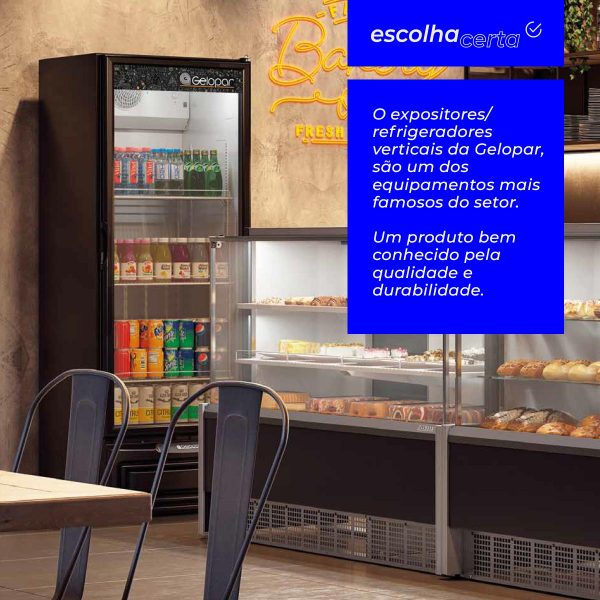 Cervejeira/Refrigerador Vertical Gelopar – GRB-23EVC – 228L – Porta Cega com Visor - Image 5