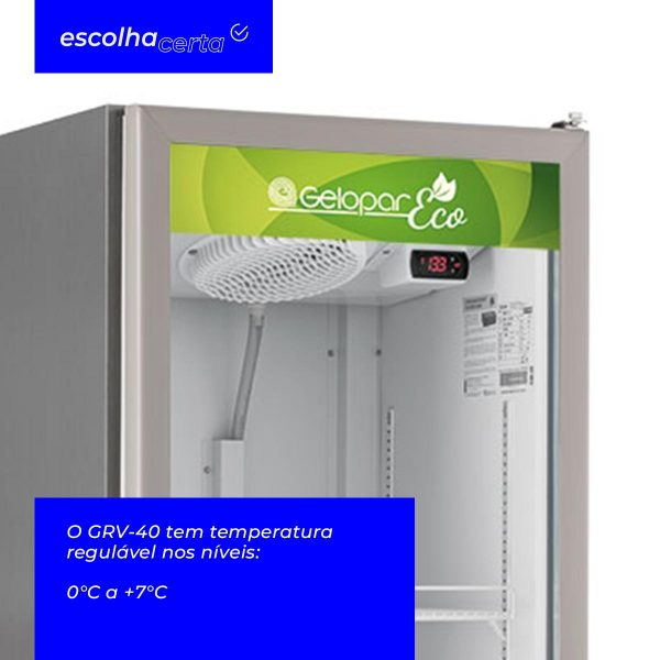 Refrigerador Vertical Gelopar – GRV-40ECOTI – 410L – Porta de Vidro - Linha Eco - Image 2