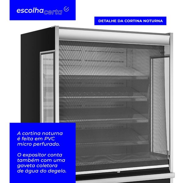 Refrigerador/Expositor Vertical Aberto Gelopar – GSTO-2400PR – 2,40M - Image 4
