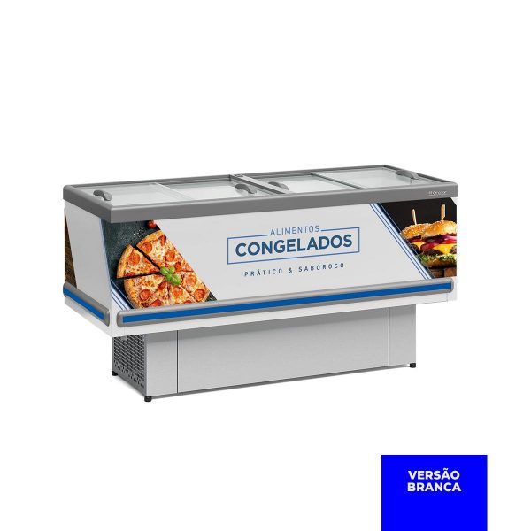 Ilha Expositor p/ Congelados e Resfriados Gelopar – GESV-190R – 1,90m – Standard – Vidro Reto Deslizante - Image 2