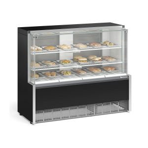 Vitrine Estufa Gelopar - Com Bandejas - MEQA-140RPR - 1,40m - Aquecimento para Salgados - Linha Aurora