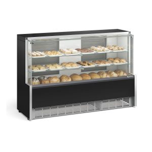 Vitrine Neutra Gelopar - Com Prateleiras em Vidro - MPNA-175RPR - 1,75m - Linha Aurora