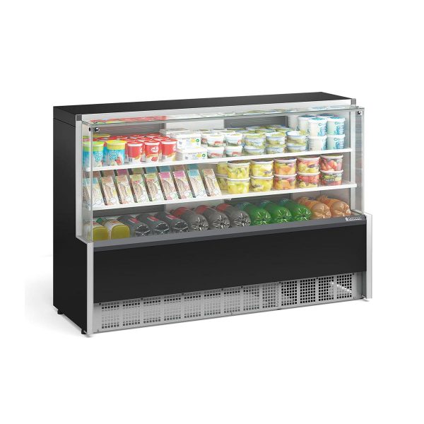 Vitrine Refrigerada Universal Gelopar - GPDA-175RPR - com 2 Placas Frias - 1,75m - Linha Aurora