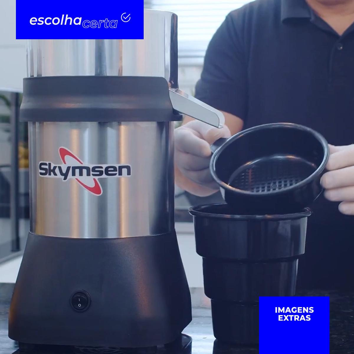 Extrator de Sucos Inox Skymsen - Linha EX SUPER - Laranja e Limão - Bivolt - Copo + Castanhas - Image 6