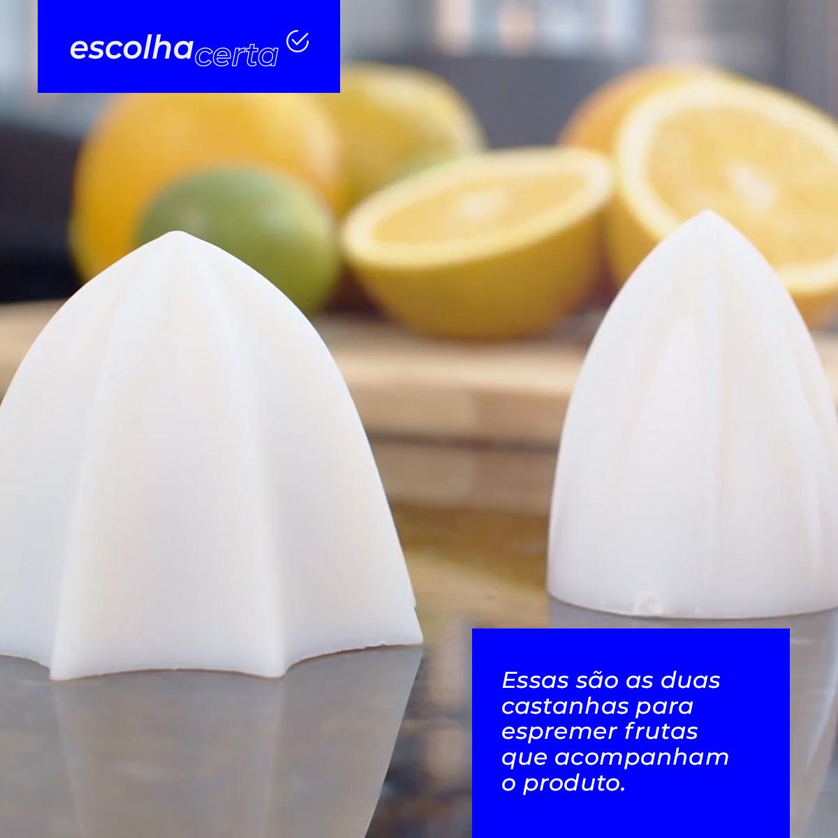 Extrator de Sucos Inox Skymsen - Linha EX SUPER - Laranja e Limão - Bivolt - Copo + Castanhas - Image 5