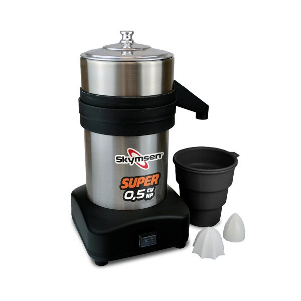 Extrator de Sucos Inox Skymsen - Linha ESB SUPER-N - Laranja e Limão - Bivolt - Copo + Castanhas