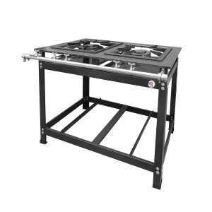 Fogão Industrial MR Fogões - 2 Bocas - 40x40 - Perfil 8