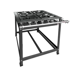 Fogão Industrial MR Fogões - 4 Bocas - 30x30 - Perfil 7