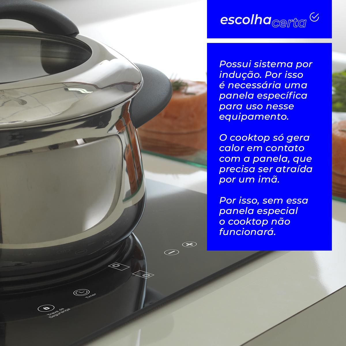 Fogão Cooktop Elétrico da Fischer - 2 Bocas - Por Indução e com Vitrocerâmica - Image 2