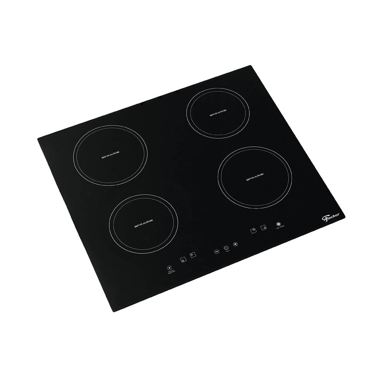 Fogão Cooktop Elétrico da Fischer 4 Bocas Por Indução e com Vitrocerâmica Polymak Refrigeração