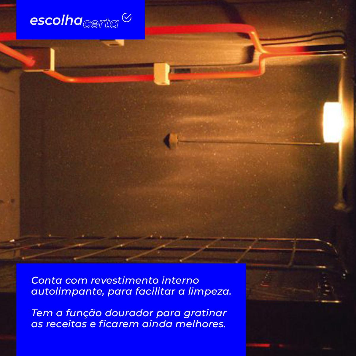 Forno Elétrico de Bancada Fischer - 44 Litros - Gourmet Grill - Prata - 1750 Watts - Image 3