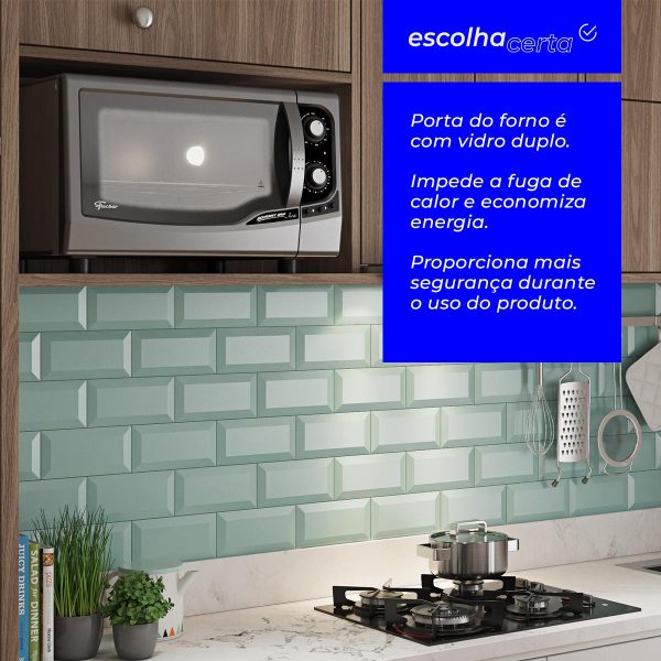 Forno Elétrico de Bancada Fischer - 44L - Gourmet Grill - Inox - 1750 Watts - Image 4