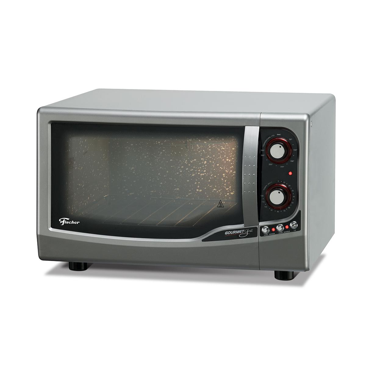 Forno Elétrico de Bancada Fischer - 44 Litros - Gourmet Grill - Prata - 1750 Watts