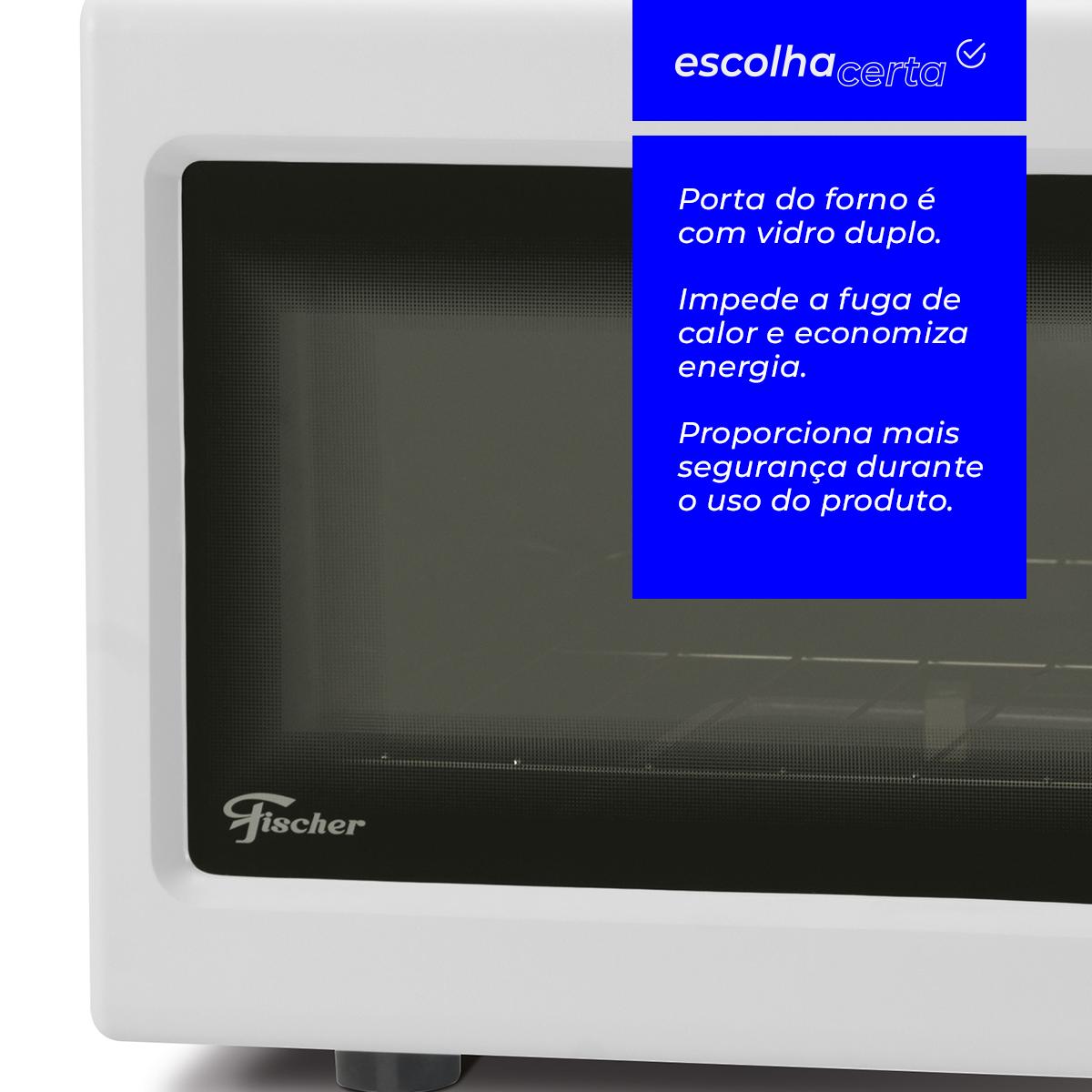 Forno Elétrico de Bancada Fischer - 44 Litros - Linha Hot Grill Line - 1750 Watts - Image 4