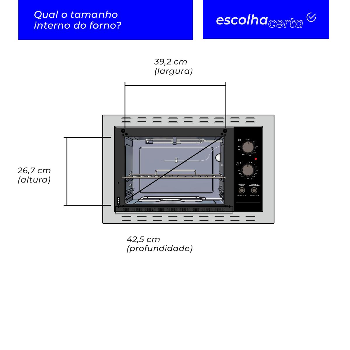 Forno Elétrico de Embutir Fischer - 44 Litros - Fit Line - Frontal Inox - Image 5