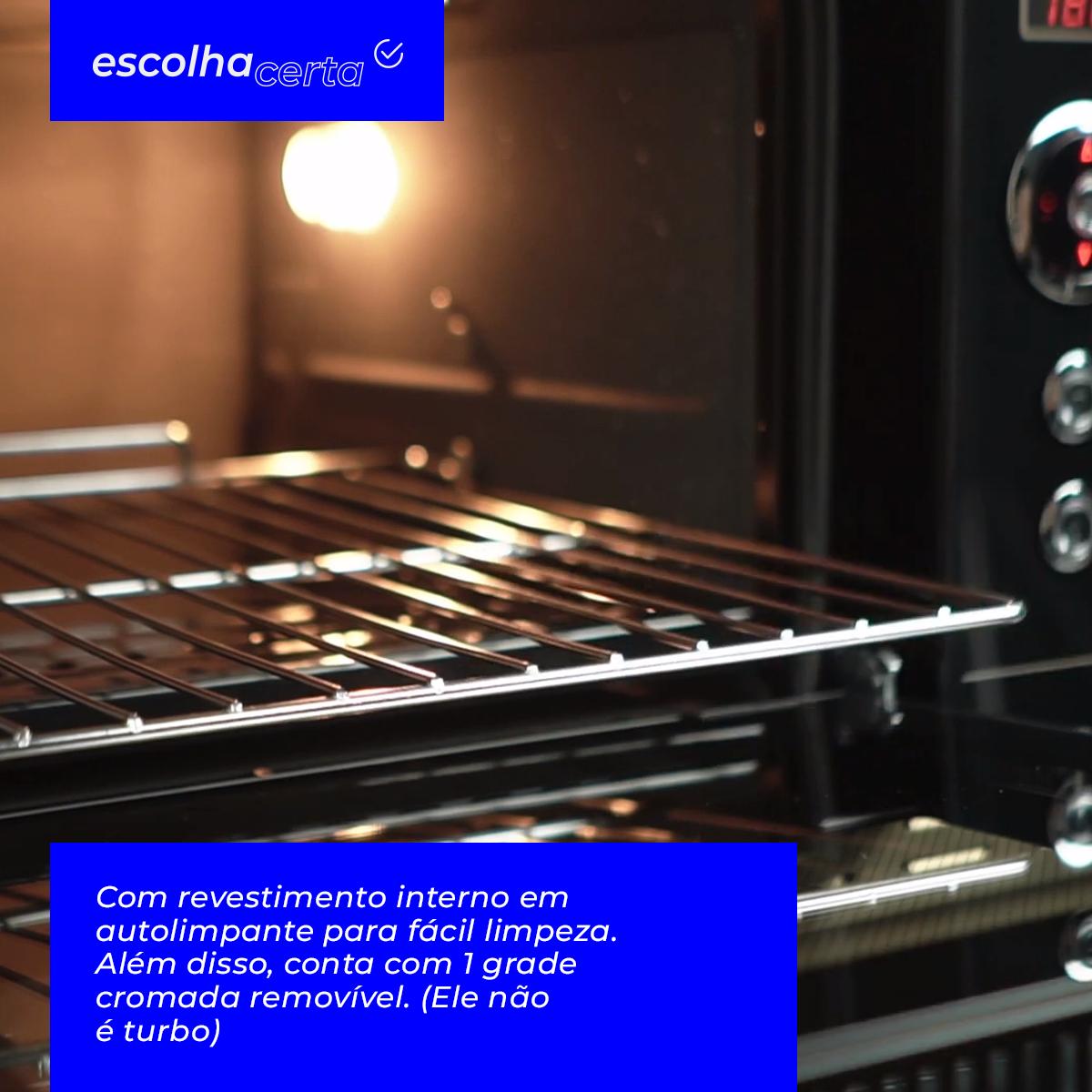 Forno Elétrico de Embutir Fischer - 44 Litros – Linha Gratinatto – Frontal Inox - Com Display/Timer Digital – 1750 Watts - Image 4