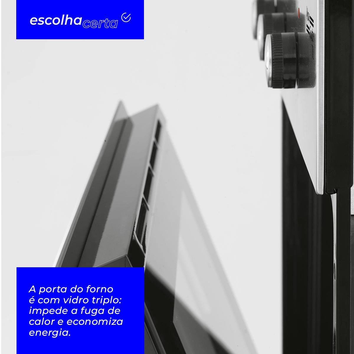 Forno Elétrico de Embutir Fischer - 70 Litros - Vidro Triplo - Linha Max Gusto - 2400 Watts - Image 2