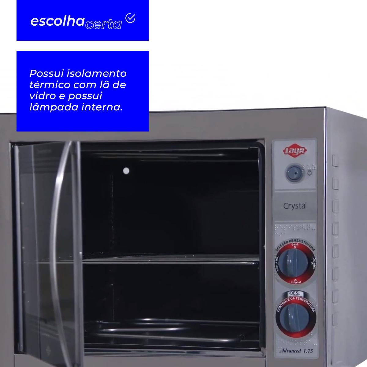 Forno Elétrico Layr – 46 Litros – Crystal Inox Advanced – 1750 Watts - Image 4