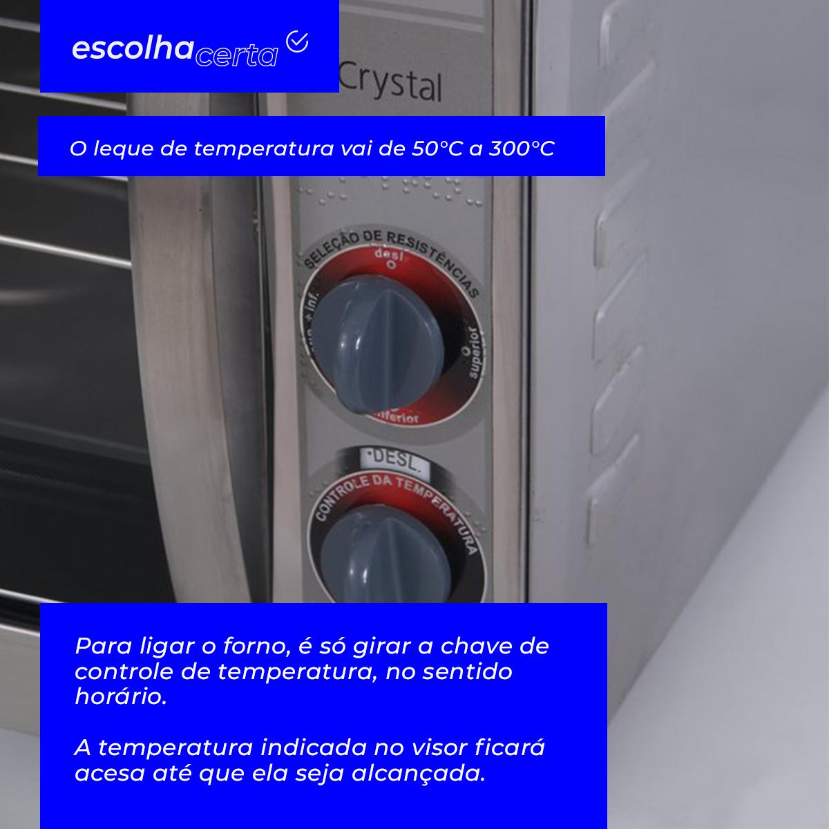 Forno Elétrico Layr – 46 Litros – Crystal Inox Advanced – 1750 Watts - Image 5