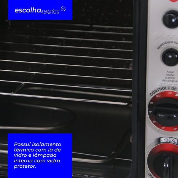 Forno Elétrico Layr - 46 Litros - Crystal Black Advanced - 1750 Watts - Image 4