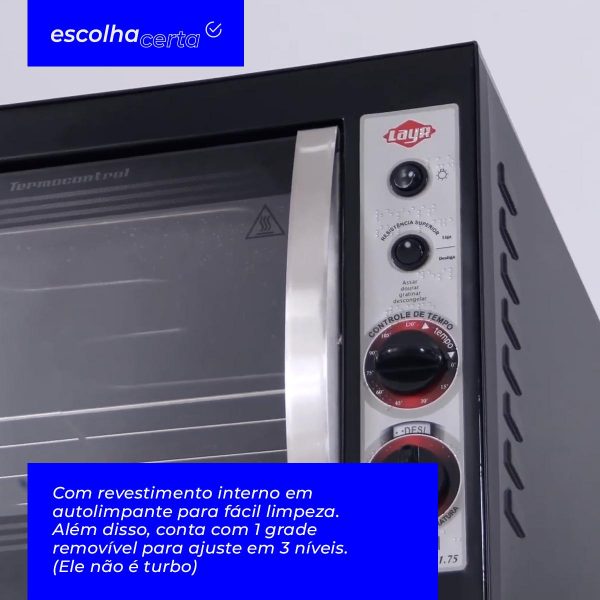 Forno Elétrico Layr - 46 Litros - Crystal Black Advanced - 1750 Watts - Image 2