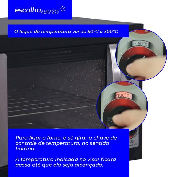 Forno Elétrico Layr - 46 Litros - Crystal Black Advanced - 1750 Watts - Image 5