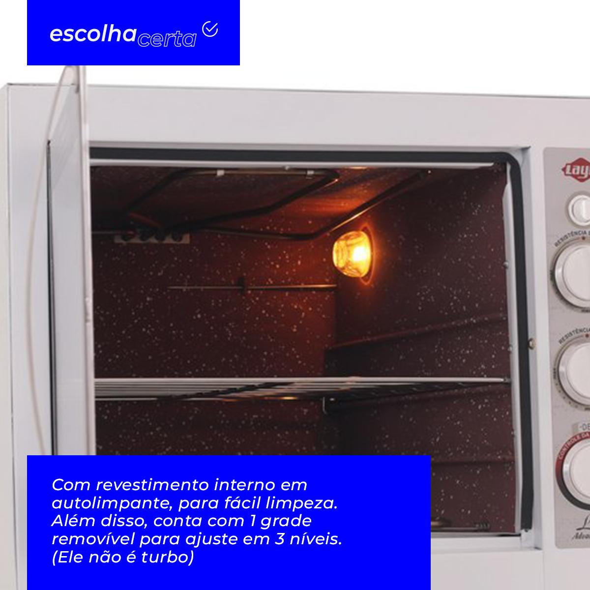 Forno Elétrico Layr – 46 Litros – Luxo Clean Advanced 2.4 – 2400 Watts - Image 4