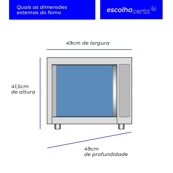 Forno Elétrico Layr – 46 Litros – Super Luxo Inox Advanced 2.4 – 2400 Watts - Image 6