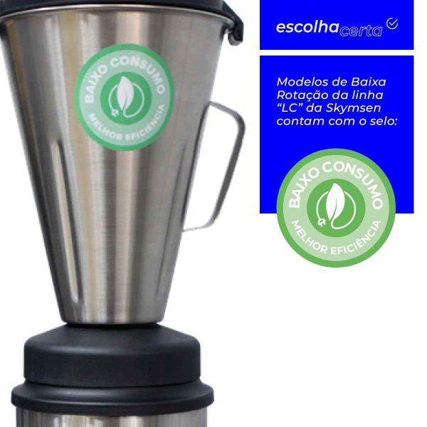 Liquidificador Industrial Skymsen – 3 Litros – Baixa Rotação – LC3 - Image 5
