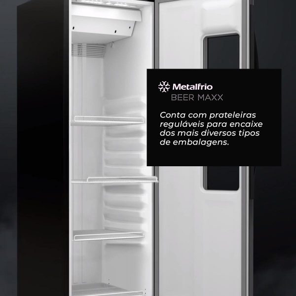 Cervejeira Beer Maxx 300 Metalfrio - 324 Litros - Porta com Visor - VN28TP - Image 6