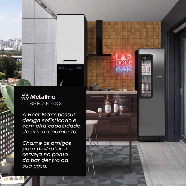 Cervejeira Beer Maxx 300 Metalfrio - 324 Litros - Porta com Visor - VN28TP - Image 5