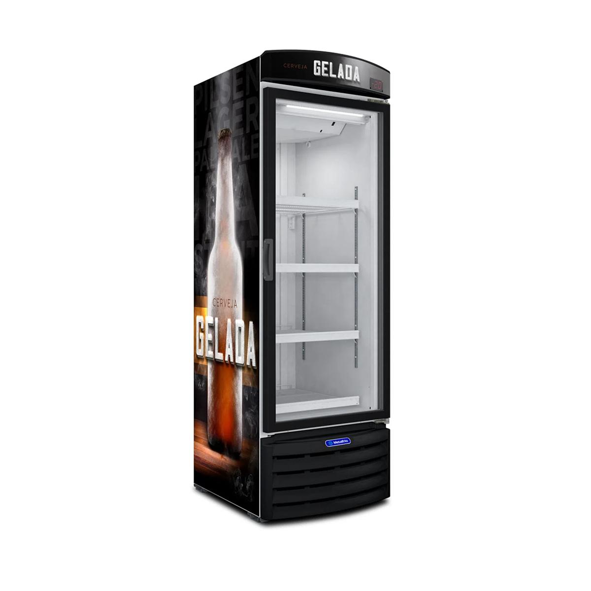 Cervejeira/Expositor Vertical Metalfrio - 434 Litros - Porta de Vidro - VN44R