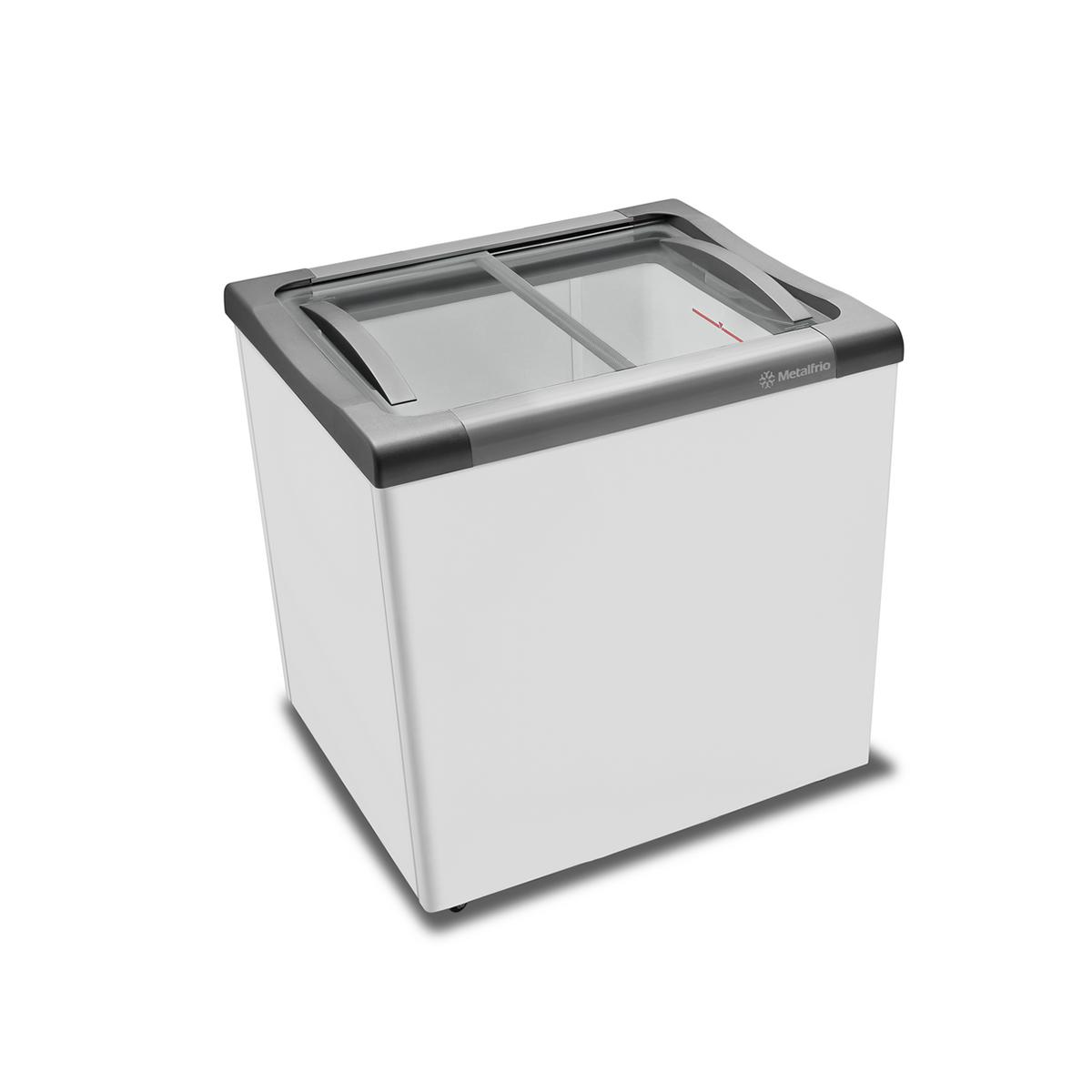 Freezer/Refrigerador Horizontal para Sorvetes e Congelados Metalfrio - NF20S - Tampa de Vidro - 180 Litros - Nextgen Supra