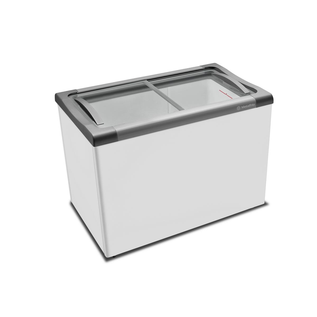 Freezer/Refrigerador Horizontal para Sorvetes e Congelados Metalfrio - NF30S - Tampa de Vidro - 284 Litros - Nextgen Supra