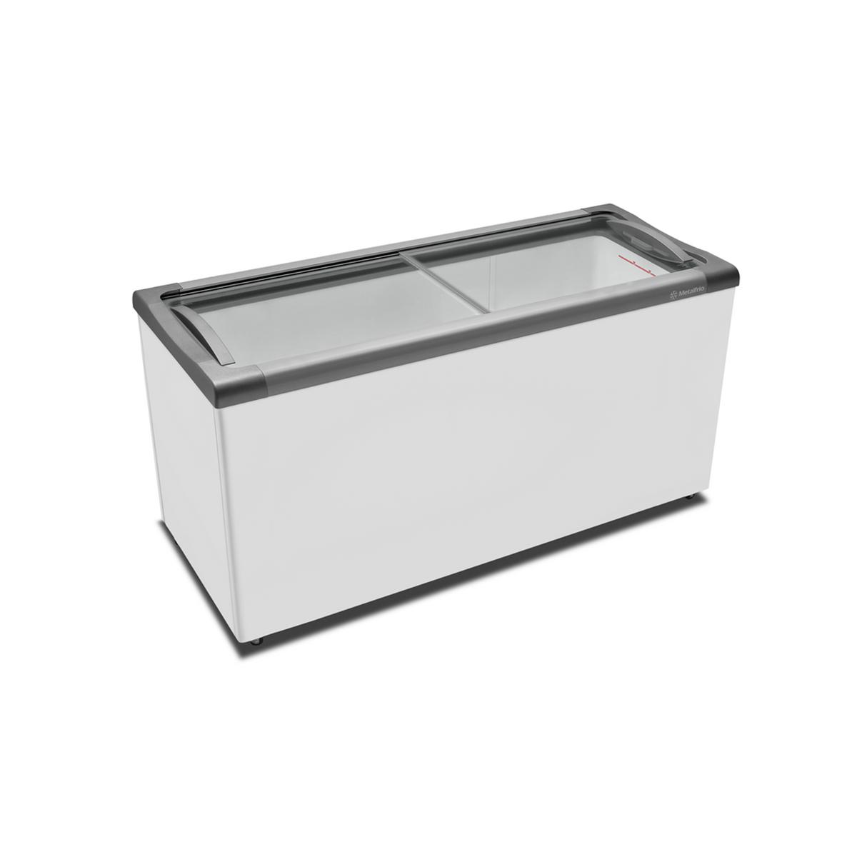 Freezer/Refrigerador Horizontal para Sorvetes e Congelados Metalfrio - NF55S - Tampa de Vidro - 491 Litros - Nextgen Supra