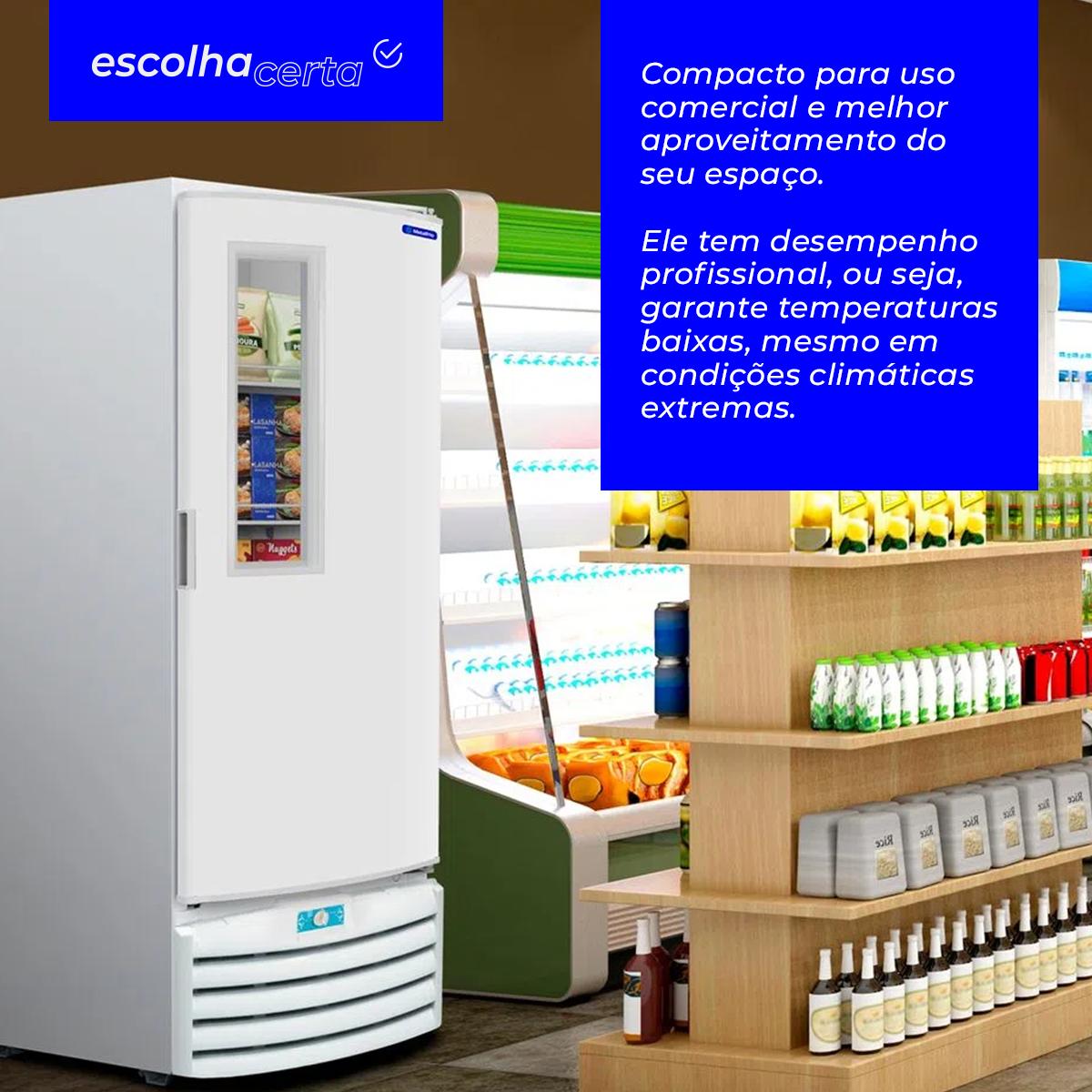 Freezer/Conservador Vertical Metalfrio - VF55F - Dupla Ação - Porta Cega com Visor - 539 Litros - Image 2