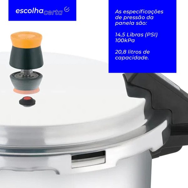 Panela de Pressão Rochedo - Turbo Pro 20,8L - Image 2