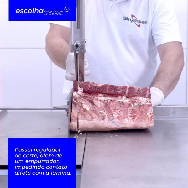 Serra-Fita para Ossos Skymsen - SL-282 - Com Empurrador, Mesa Móvel e Regulador de Corte - Image 2