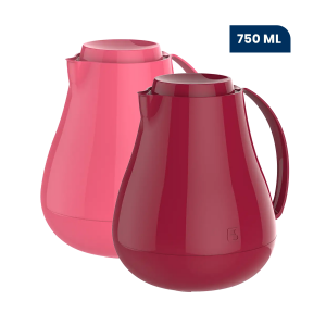 Bule Térmico Soprano - 750ml - Linha Sonetto - Cores Variadas - Com Ampola de Vidro - BPA Free