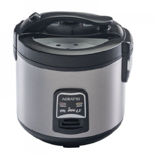 PANELA ELÉTRICA ARROZ E LEGUMES INOX (6 XÍCARAS ) AGRATTO